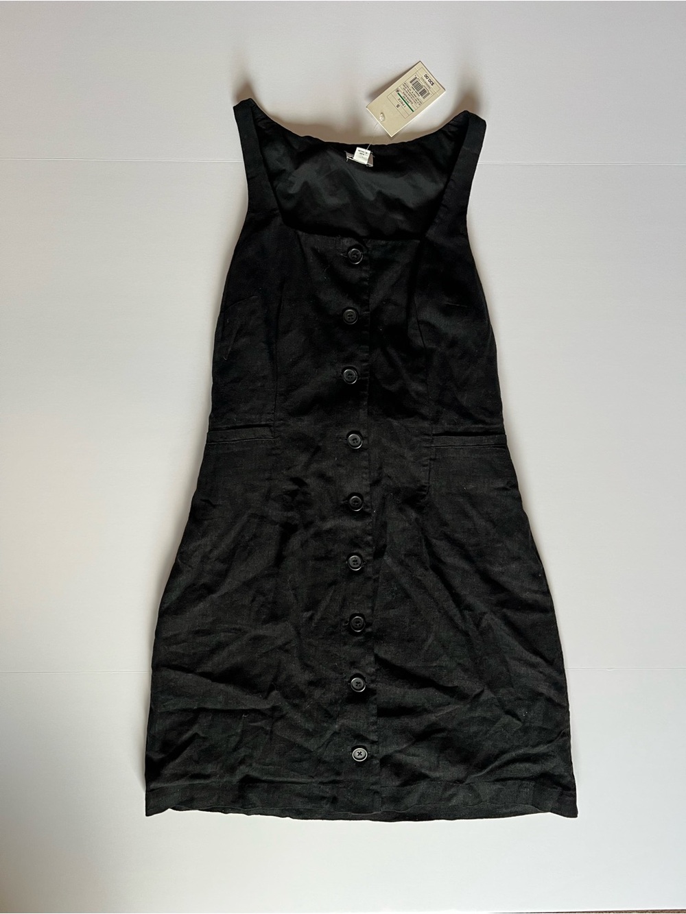 Universal Thread Black Button-Front Mini Dress